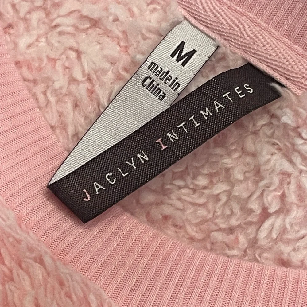 Jaclyn Intimates 2 piece fleece pink pj's,‎ animal motif